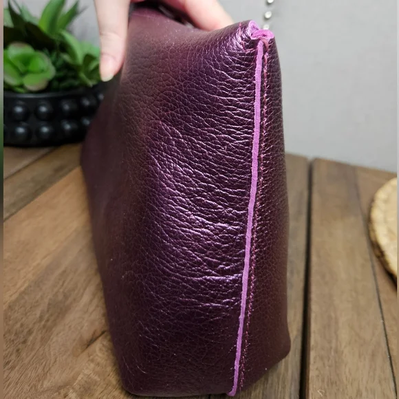 Portland Leather Goods Flappy Snappy Pouch Ultra Violet - Picture 5 of 12